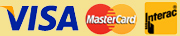 Visa, MasterCard & Interact Accepted